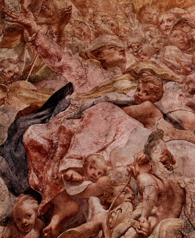 Dome fresco in the cathedral, scene