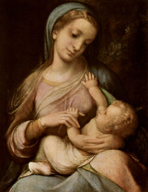 Madonna Campori, scene