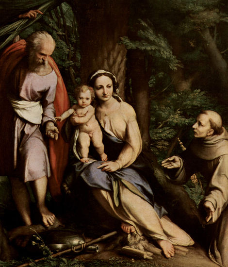 Quietude in the Flight to Egypt, with Saint Francis 