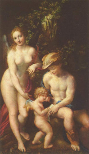 Venus, Mercurio y Amor