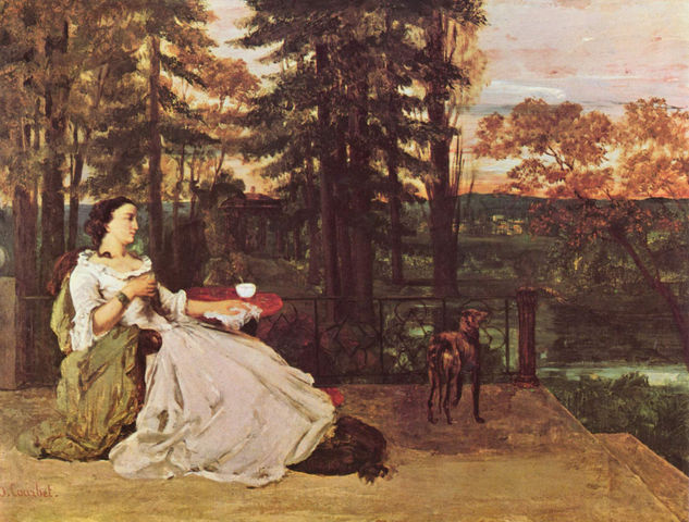 Dame auf der Terrasse (Le dame de Francfort) 