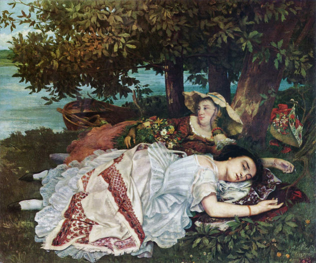 Mujer en el Sena