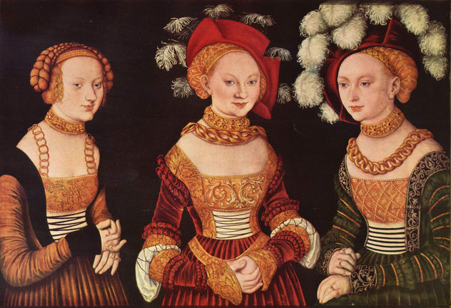 Retrato de las duquesas Sibila, Emila y Sidonia de Sajonia