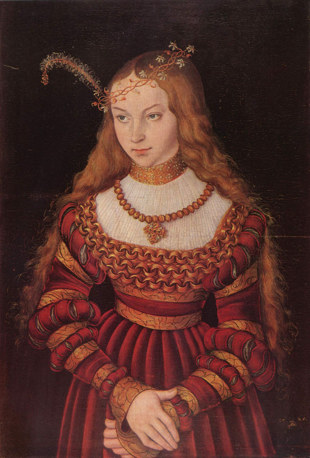 Porträt de la princesa Sibylle de Cleves como novia