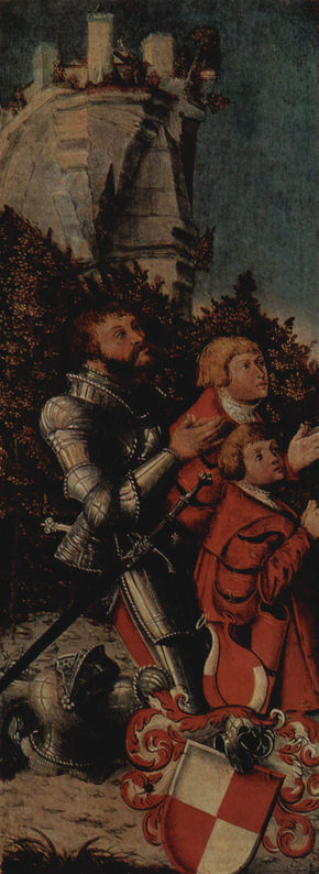 Knight with Two Sons