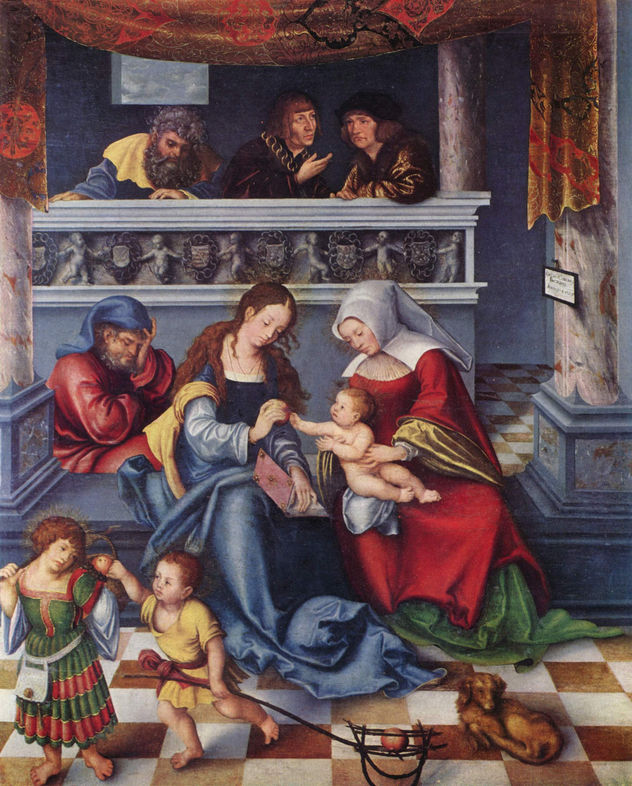 Torgauer Fürstenaltar, Mitteltafel