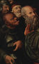 Christus y la adúltera, Detalle