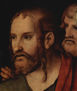 Christus y la adúltera, Detalle