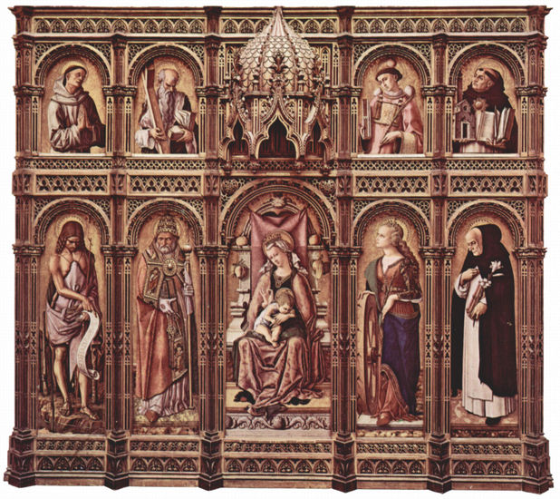 Altar of San Domenico in Ascoli, Polyptych, general view, central panel 