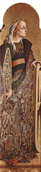 Left outer panel of the San Francesco Altarpiece in Montefiore dell'Aso 