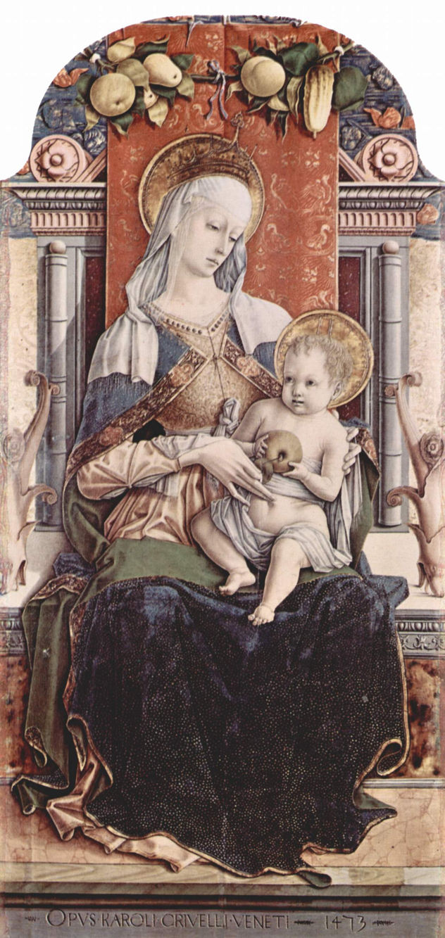 Main altar of the cathedral of Ascoli, polyptych, central panel