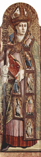 Main altar of the cathedral of Ascoli, polyptych, right inner panel. 