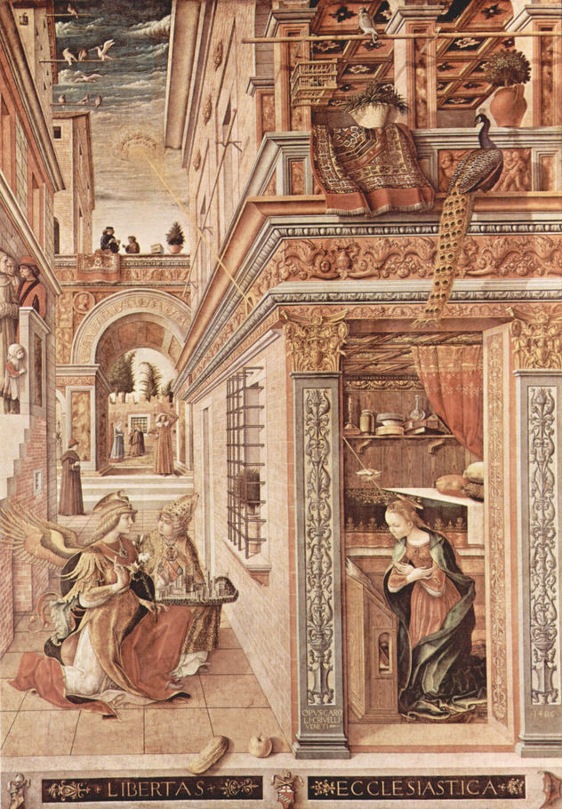 Maria Anunciación con el Emygdius de Ascoli Piceno