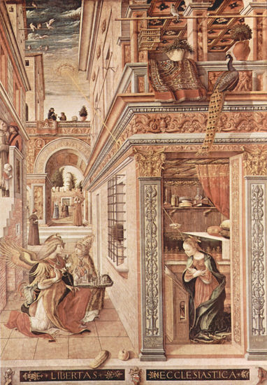 Mary Annunciation with Emygdius of Ascoli Piceno 