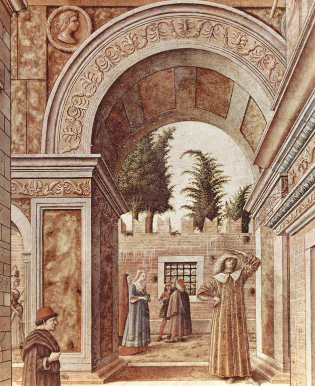 Maria Anunciación con el Emygdius de Ascoli Piceno, Detalle