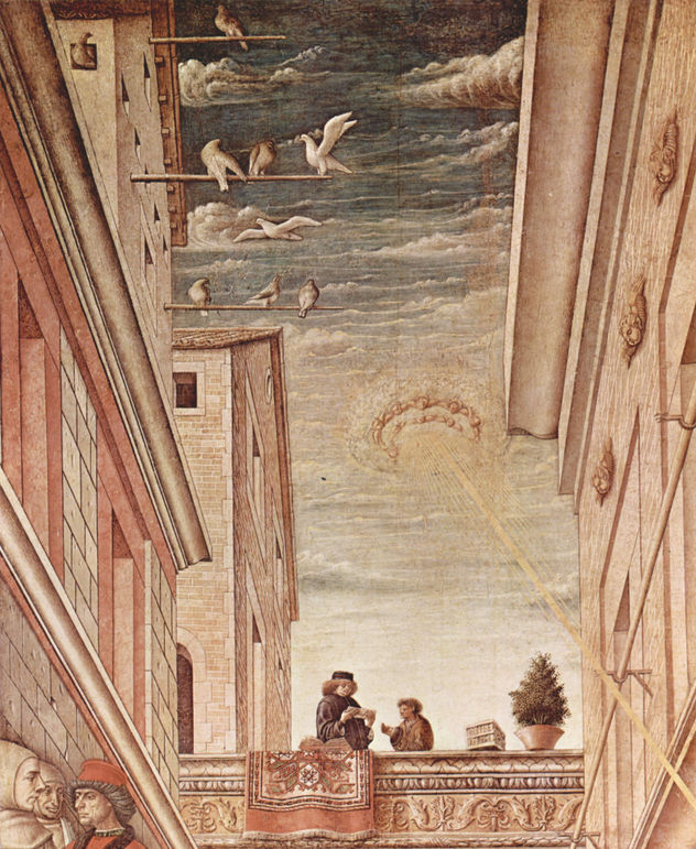 Maria Anunciación con el Emygdius de Ascoli Piceno, Detalle