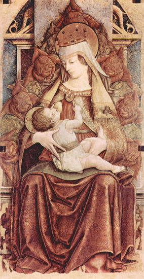 Thronende Madonna (Thronende Maria lactans) 