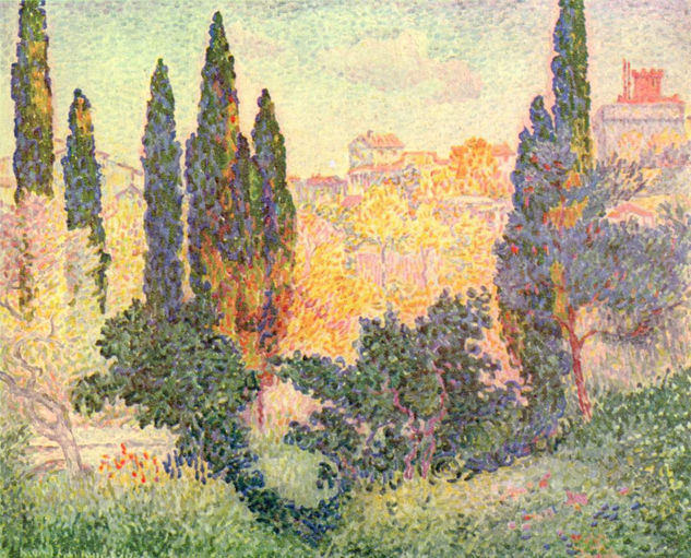 Cypress Trees in Cagnes 