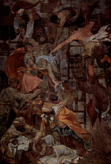 Frescos en la capilla Orsini de Trinità de Monti, escena 