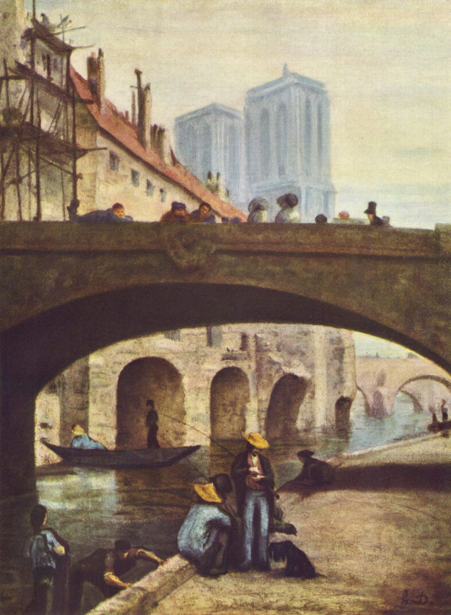 The Artist in Front of Notre-Dame