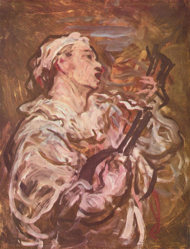 Pierrot con la guitarra