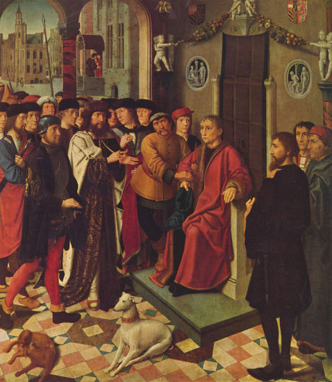 King Cambyses and Judge Sisamnes, The Capture of the Judge, Detail 