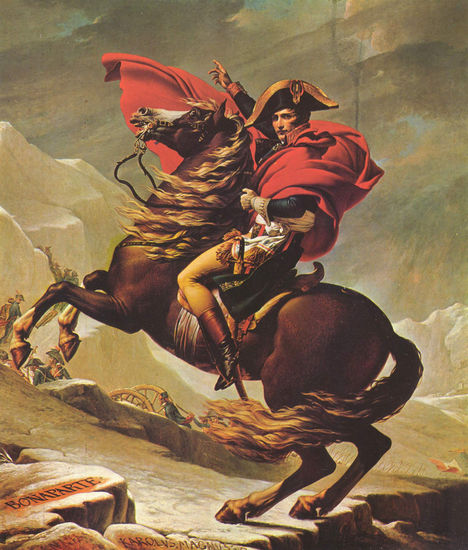 Napoleón cruza los Alpes 