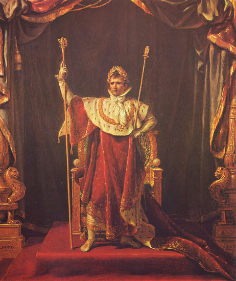 Retrato de Napoleón en su traje imperial 