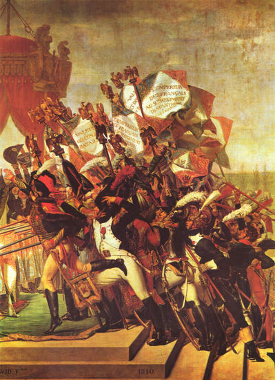 Oath of the Army to the Emperor after the Distribution of the Eagles in the Field of Mars in Paris on December 5, 1801, Detail 