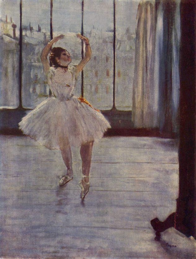 La bailarina con los fotógrafos