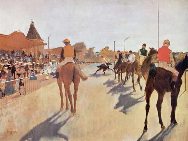 Jinetes in front of the grandstand