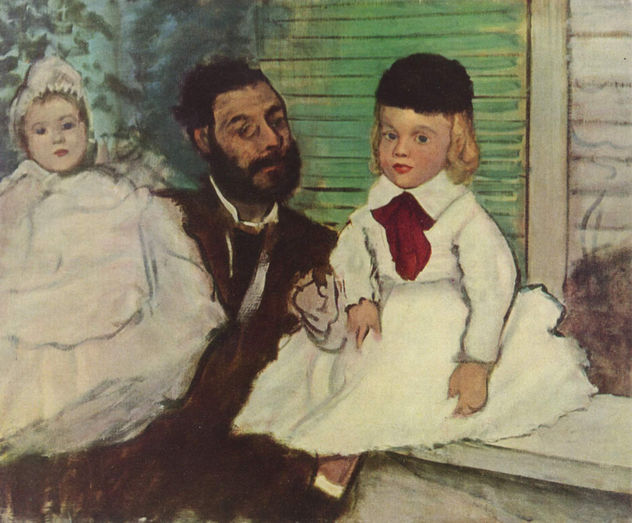 Retrato del Conde de Lepic y sus hijas