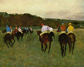 Racehorses at...