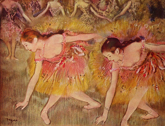 Bailarinas inclinándose