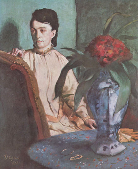 Woman Sitting with a Vase 