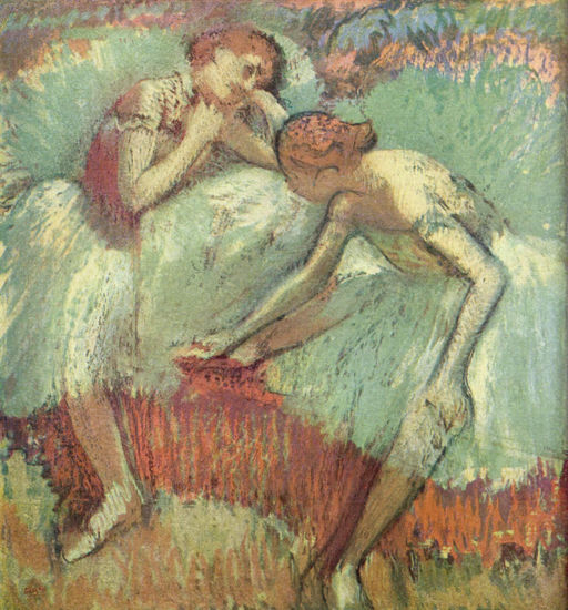 Bailarinas en verde 