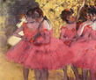 Pink Dancers in the Wings