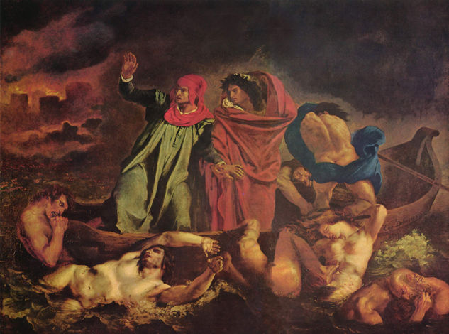 Dante y Virgilio en el infierno (barca de Dante) 