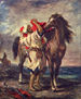 Moroccan preparing his horse