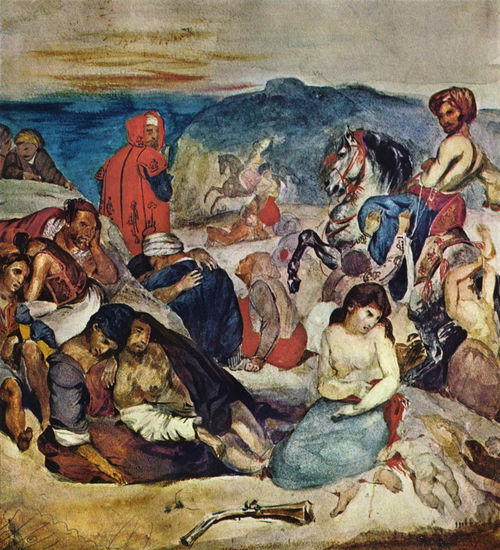 Massacre at Chios (study) 