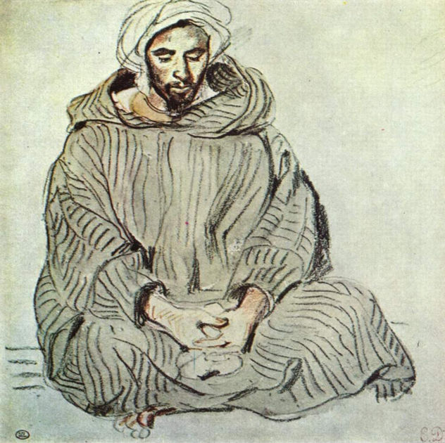 Sitting Arab in Tangier