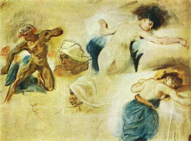 Death of Sardanapalus (study) 