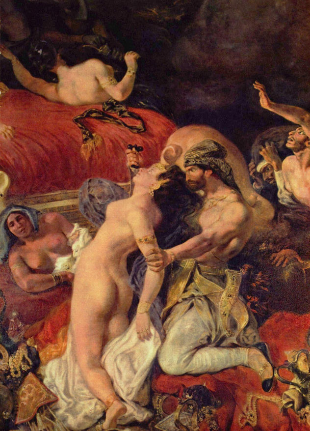 Death of Sardanapalus, detail