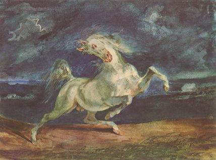 Caballo encabritado...