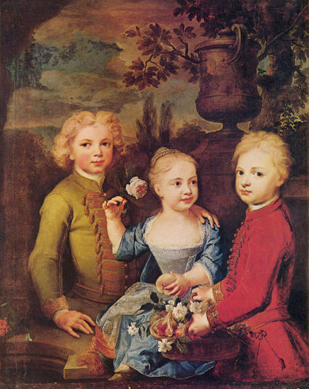 Tres hijos del concejal Barthold Hinrich Brockes (Retrato) 