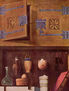 Still Life with Cabinet for Bottles and Books