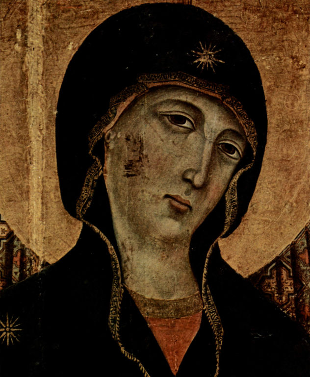 Rucellai Madonna, scene
