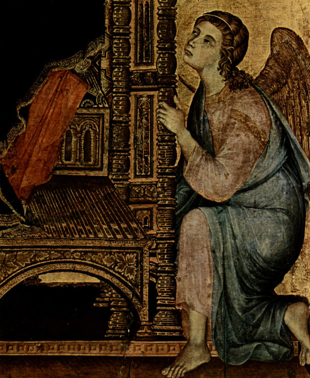 Rucellai Madonna, scene