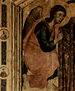 Madonna Rucellai, escena