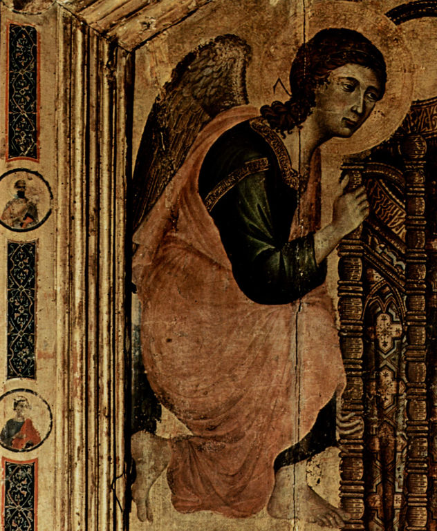 Rucellai Madonna, scene